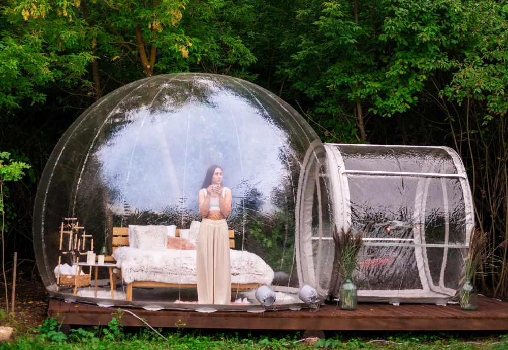 romantic bubble tent